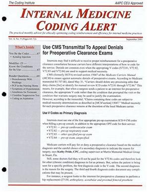 Internal Medicine Coding Alert